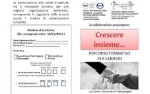 2014-10-01 Crescere insieme - Percorso formativo per genitori - Scuola infanzia Trebaseleghe