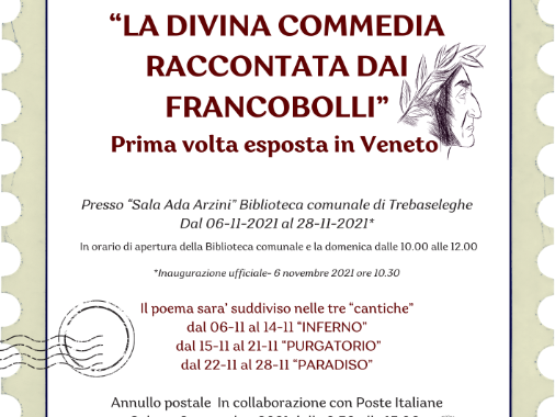 Mostra filatelica “La Divina Commedia raccontata dai francobolli”