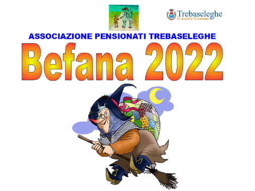 Befana 2022 Associazione pensionati.