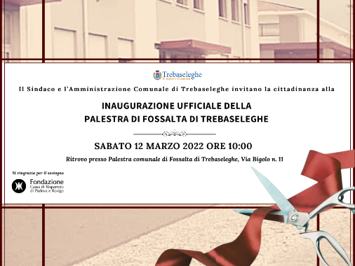 Inaugurazione ufficiale Palestra di Fossalta.