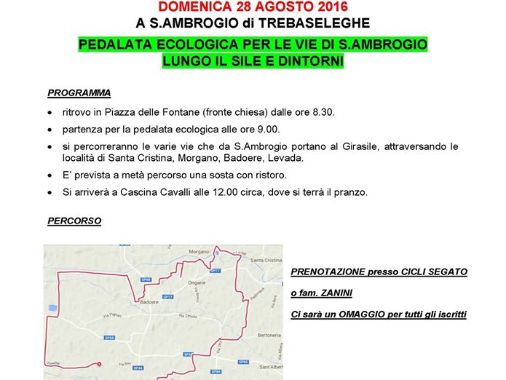 Pedalata ecologica per le vie di Sant'Ambrogio