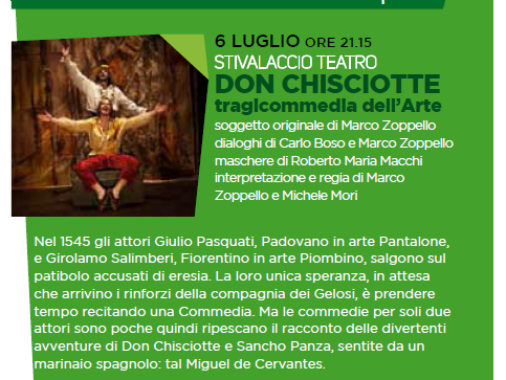 “DON CHISCIOTTE” Tragicommedia dell’Arte 