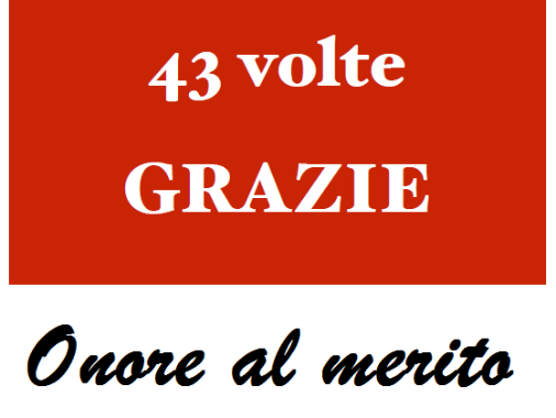 Onore al merito - 8° edizione