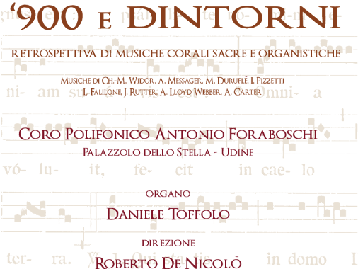 Concerto di musiche corali sacre e organistiche