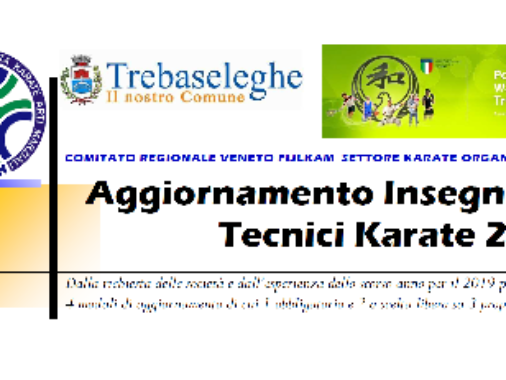 Aggiornamento insegnanti tecnici Karate 2019