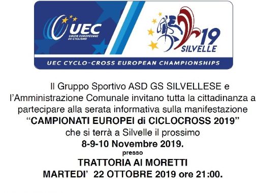 serata informativa per i Campionati Europei di ciclocross 