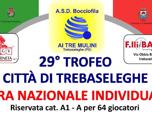 29° Trofeo di bocce città di Trebaseleghe