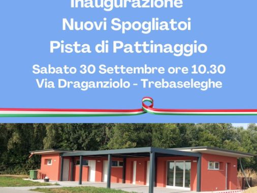 Inaugurazione nuovi spogliatoi del Pattinodromo.