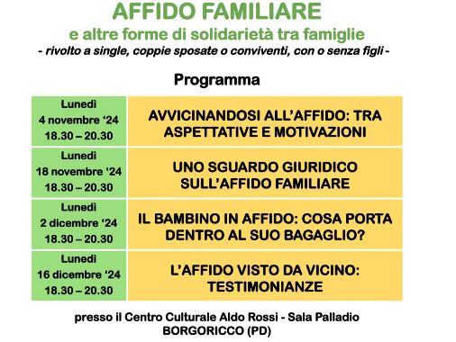 Percorso formativo sull'affido familiare