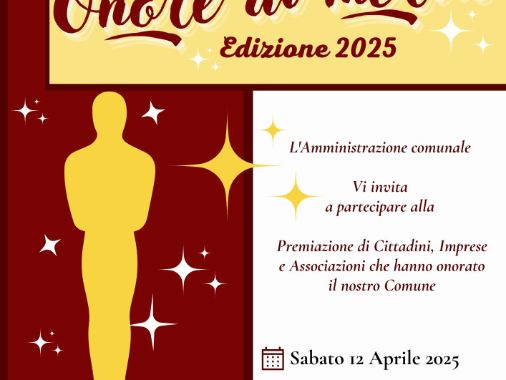 Onore al merito 2025