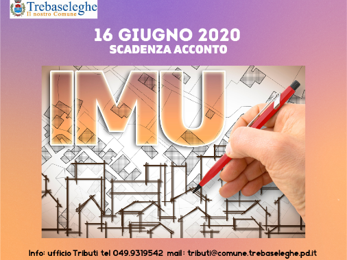 Avviso scadenza versamento acconto IMU 2020