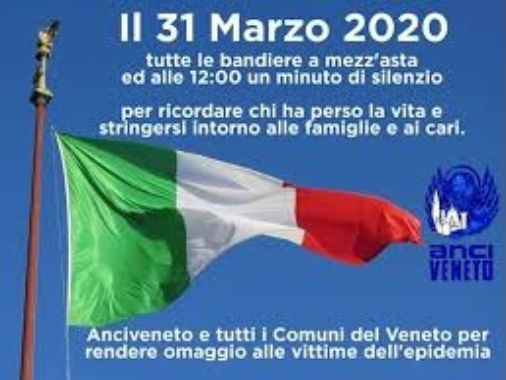  Bandiere in segno di lutto e di solidarietà