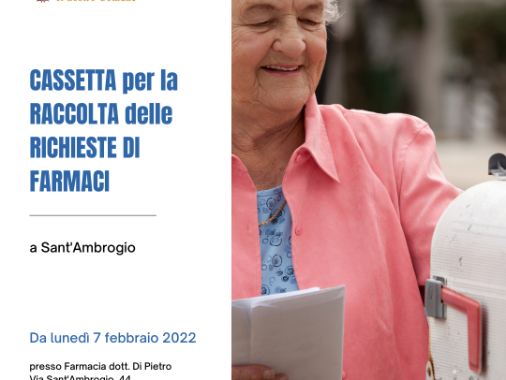 Cassetta raccolta richieste farmaci: in arrivo a Sant’Ambrogio!