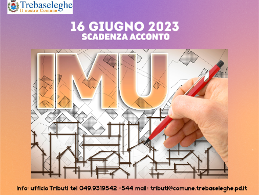 Avviso scadenza versamento acconto IMU 2023