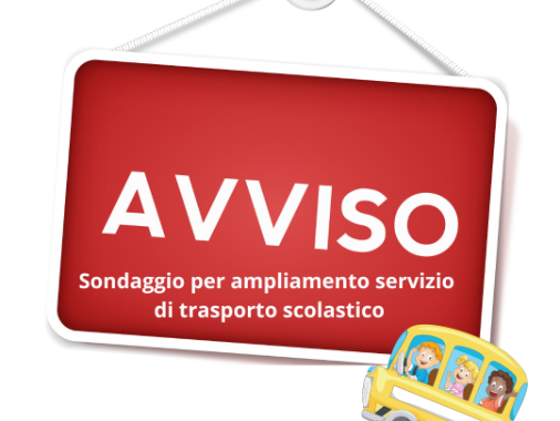 Sondaggio per ampliamento servizio trasporto scolastico